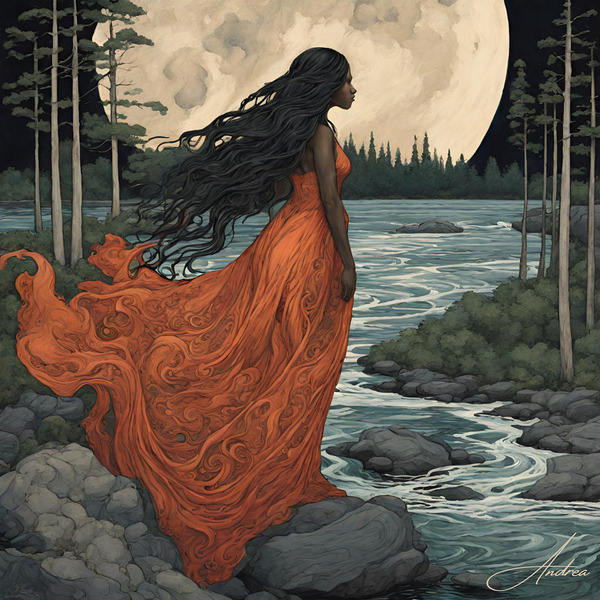 At the River s Edge Print