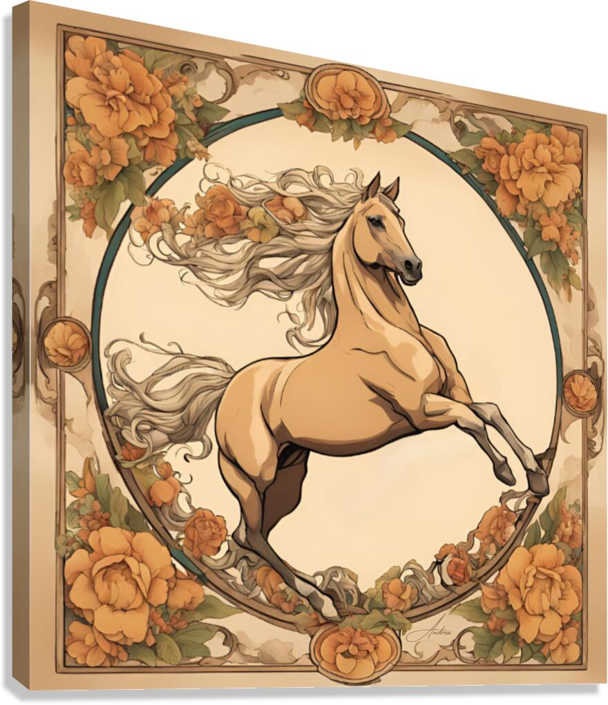 Flying Palomino Canvas Print