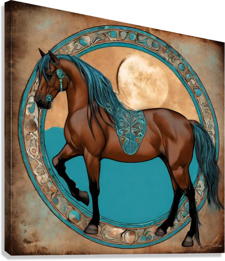 Rusty Moon Portal Canvas Print