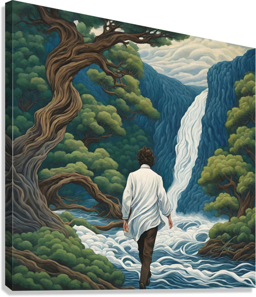 Falls at the Wild Sapphire River Canvas Print