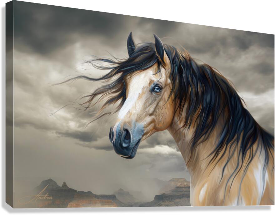 Tallulah Blue Eyed Buckskin Canvas Print