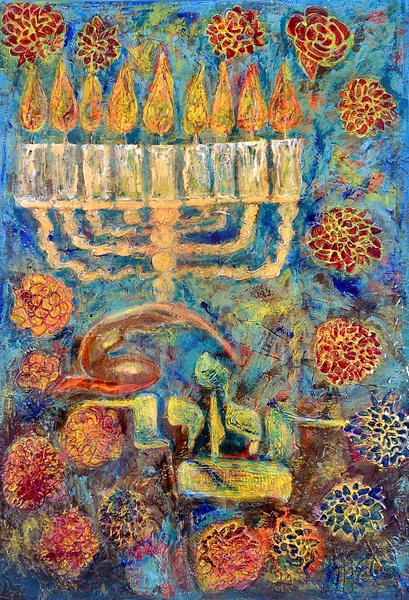 Mystic Menorah by Yahel