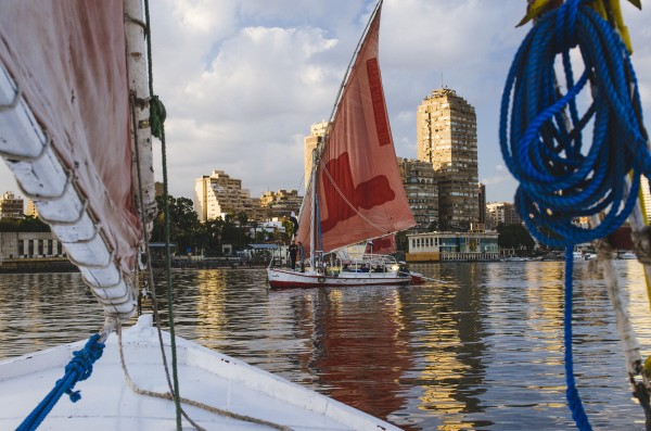 Sailing in Cairo  Print