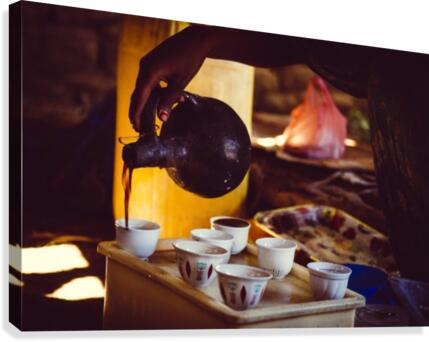 Pouring Coffee Canvas Print