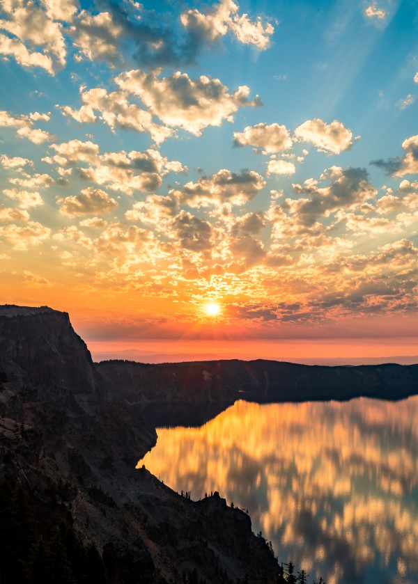 Crater Lake Sunrise by Clare Kathleen Cornelius