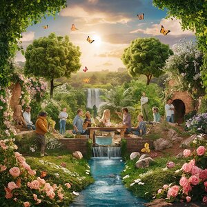 Paradise on earth by My creations Wall Art