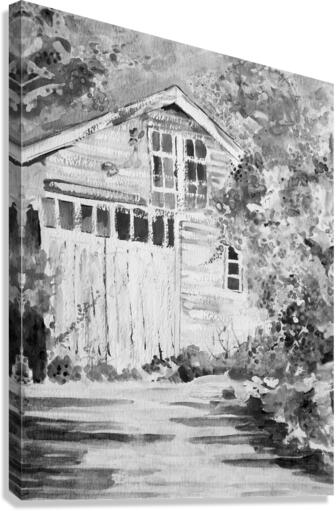 The Garage Canvas Print