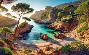 Petite plage de calanque