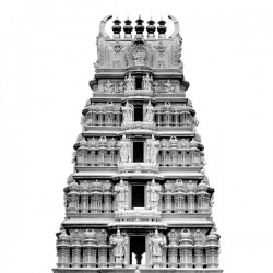 Mysuru Palace Gate - Black and White