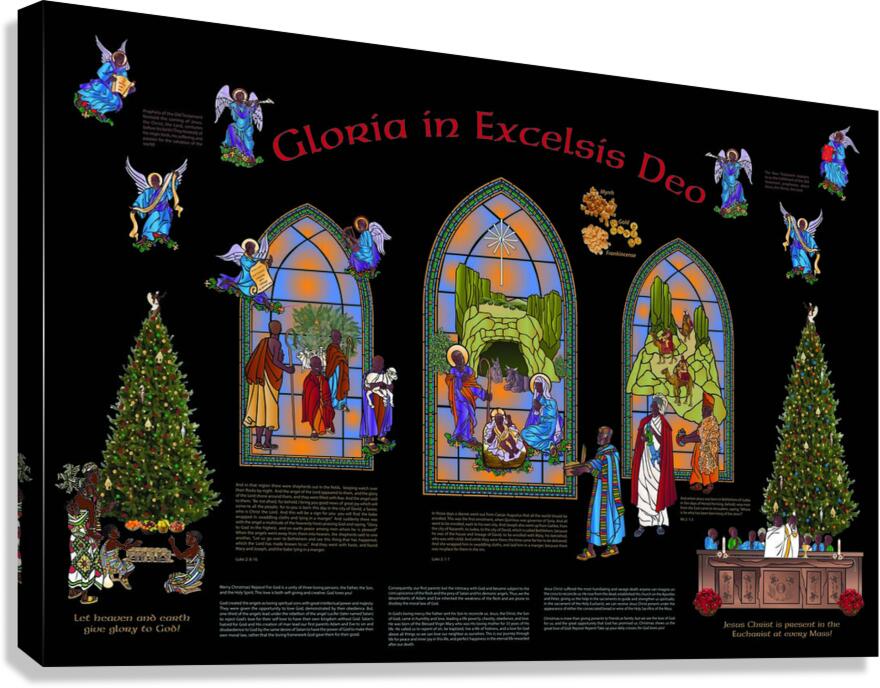 African Christmas Canvas Print