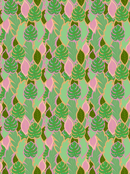 crowded leaves Print