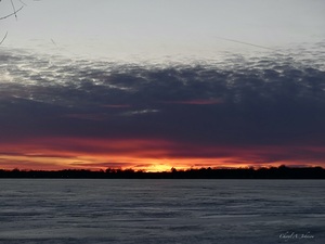 Moody Sunset on Gun Lake
