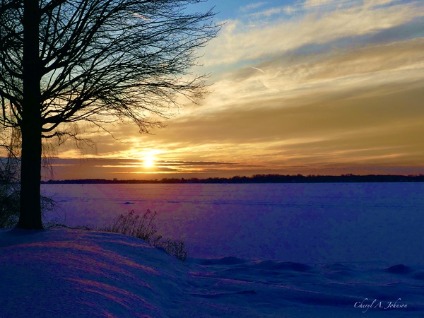 Sunset Saturated in Color 1-19-25 by Cheryl A Johnson