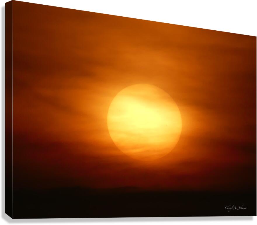 Sunset ~ Gun Lake 7-19-23 ~ 1 Canvas Print