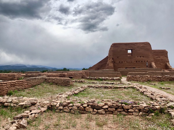 Pueblo Church at Pecos National Historical Park New Mexico-1 by T Rhyder