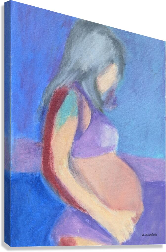 With Child Canvas Print