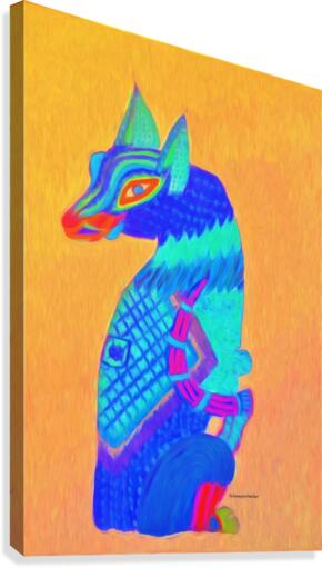 Blue Cat Canvas Print