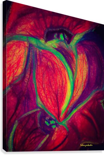 Electric Flowers Canvas Print