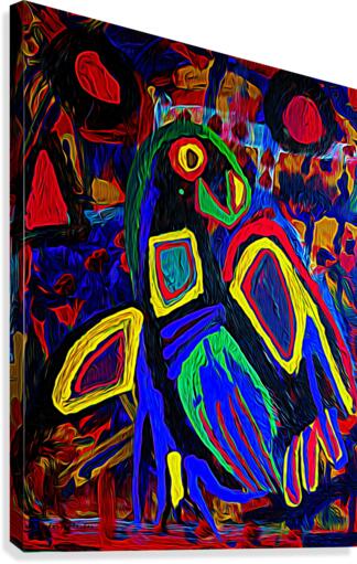 Abstract Bird Canvas Print