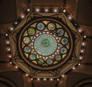 Glass Ceiling – Gilded Dome Mosaic