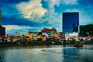 Boat Quay Reflections Singapore” by AM Productions