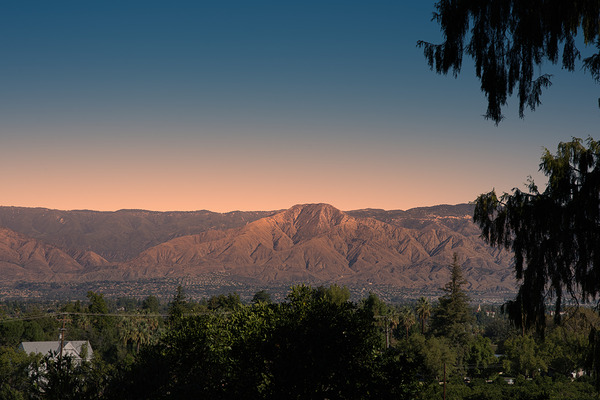 Golden Hour Over San Bernardino Mountains by AM Productions