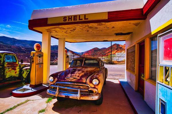 Rust & Gasoline – Lowell Shell Station by AM Productions