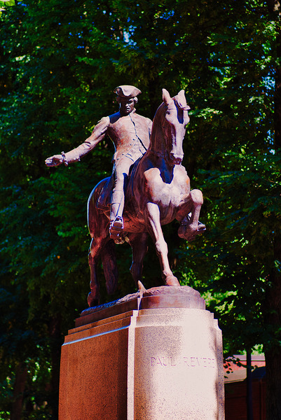 Ride of Paul Revere Boston Print