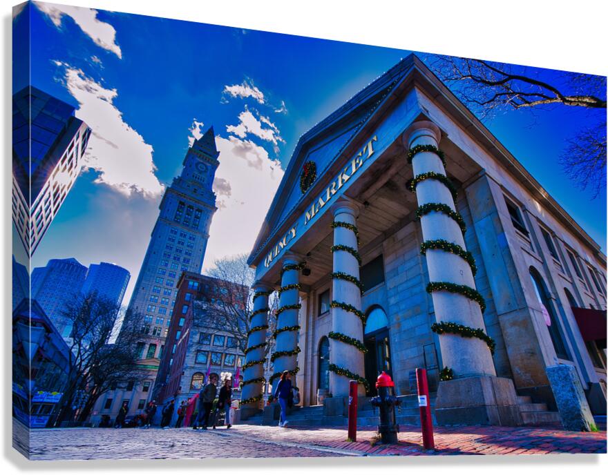 Quincy Market Boston Canvas Print