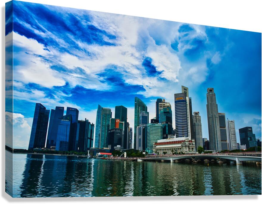 Marina Bay Skyline Singapore Canvas Print