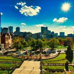 Sun Over Boston Common