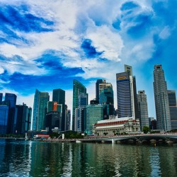 Marina Bay Skyline Singapore