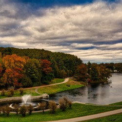 Autumn Reservoir Vista - New England