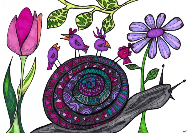 Snail Trail Print