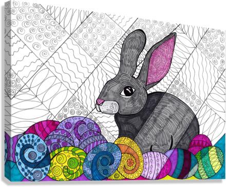 Egg bunny Canvas Print