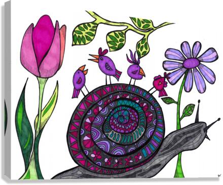 Snail Trail Canvas Print