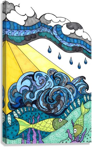 Survive the vortex Canvas Print