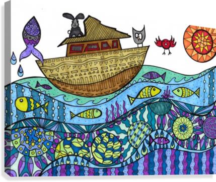 Escaping Noah Canvas Print