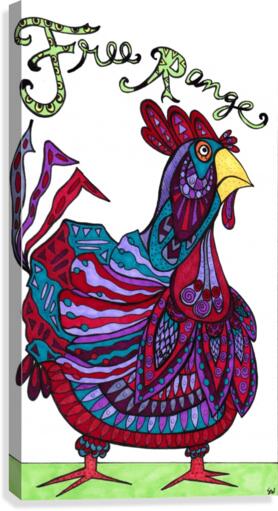 Free Range Edgar Canvas Print