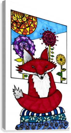 Zen Fox 2 Canvas Print