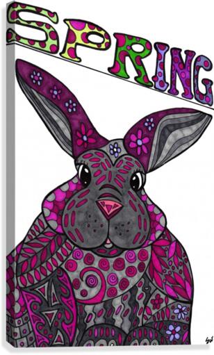 Spring Bunny Canvas Print