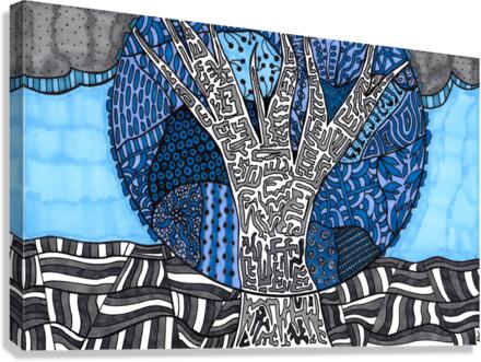 Blue Tree Canvas Print
