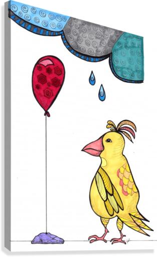 Balloon Bird Canvas Print