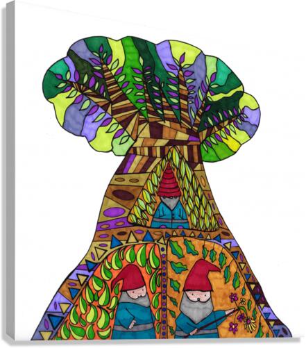 gnome tree Canvas Print