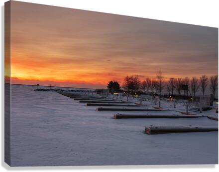 Frozen Slips Canvas Print