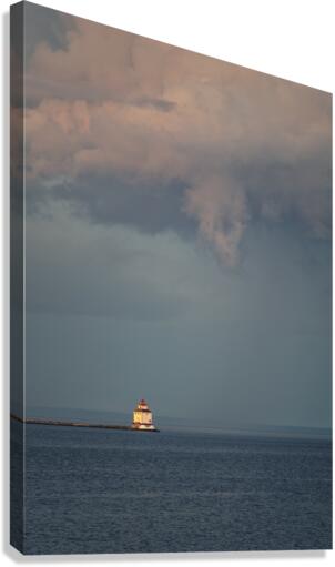 Lighthouse Storm Canvas Print