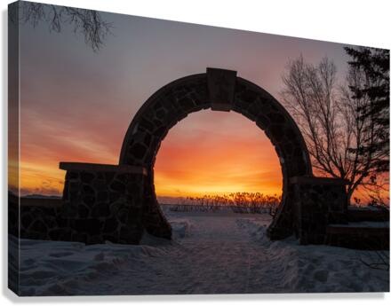 Through The Arch Canvas Print