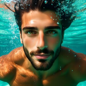 Handsome Turk in Turquoise waters
