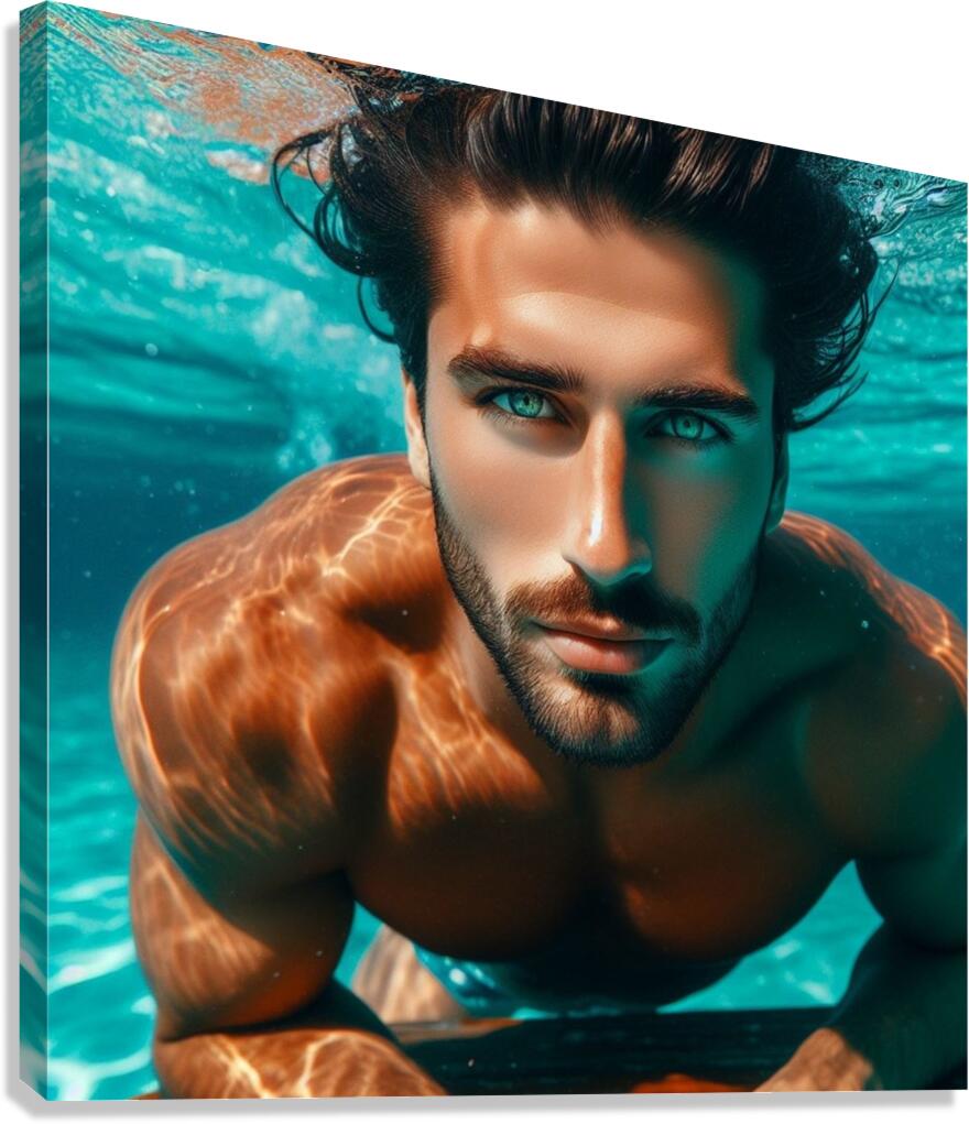 Spanish handsome in Costa Del Sol Canvas Print