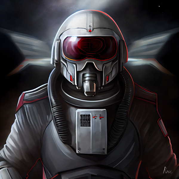 Space Fighter Pilot Print